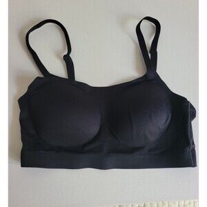 Soma Endless Luxe Adjustable Bralette Sz S Black Padded